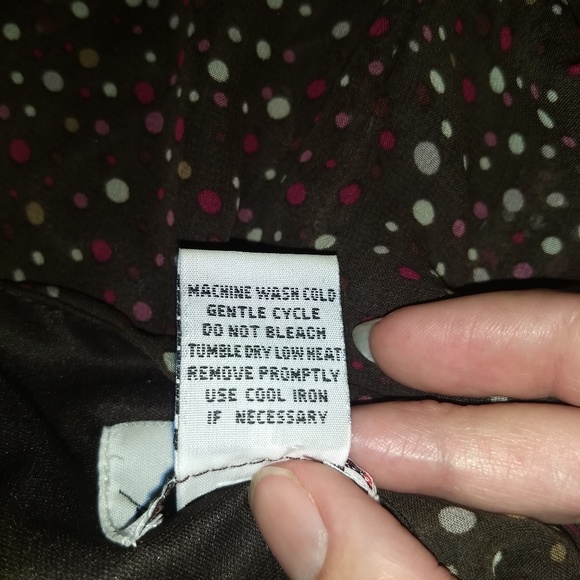 Brown spatter dot summer dress - Picture 4 of 8